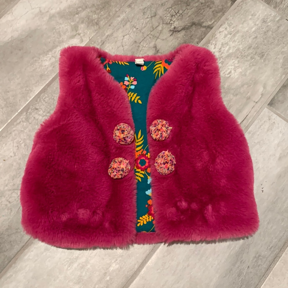 Faux fur vest